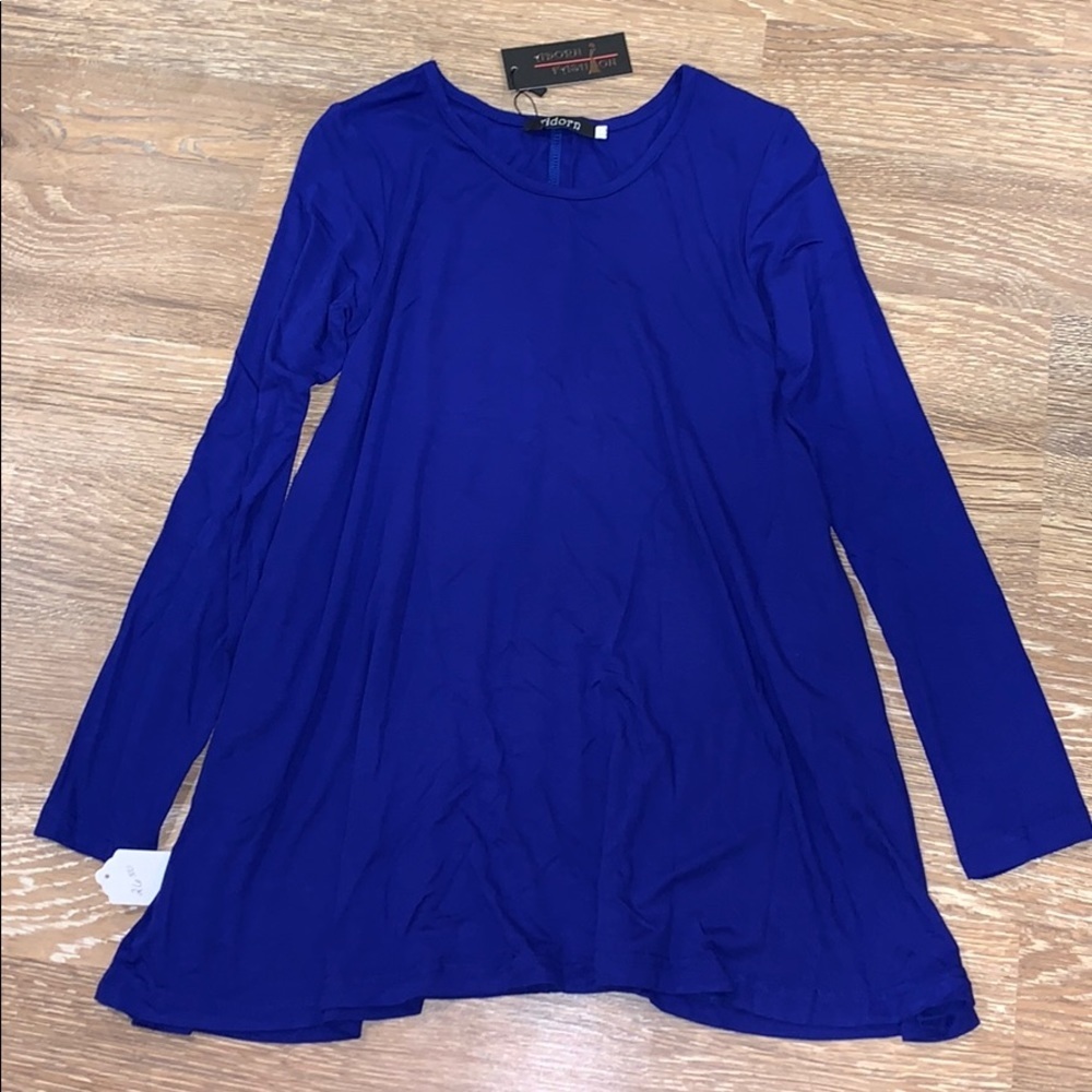 Girls Adorn Royal Blue Tunic